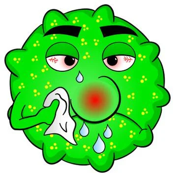 Cold virus is sick Stock-Illustration