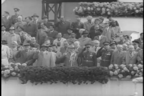 Cold War -  1960 Soviet May Day Parade in East Berlin Stock Footage 231070586