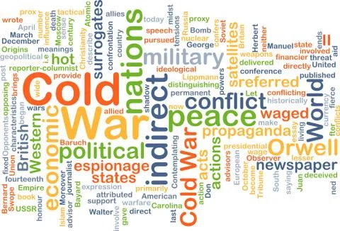 Cold war background concept Illustrazione stock