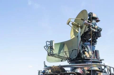 Cold war military radar Stock Photos