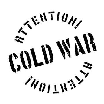 Cold War rubber stamp Stock Illustration
