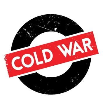 Cold War rubber stamp Stock Illustration