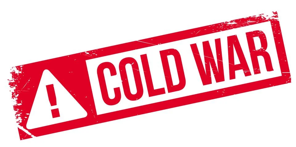 Cold War rubber stamp Stock Illustration