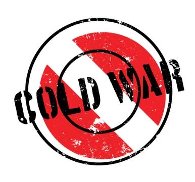Cold War rubber stamp Stock Illustration
