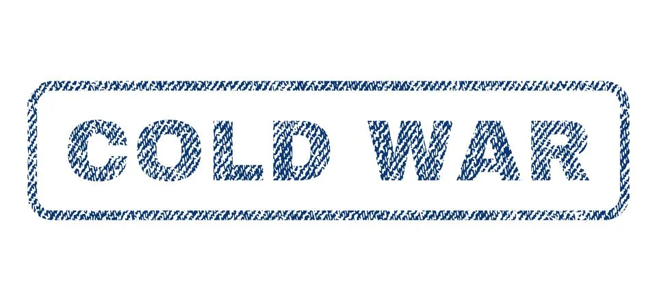 Cold War Text Textile Seal Stamp Watermark Stock Illustration