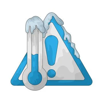 Cold Warning illustration Stock-Illustration