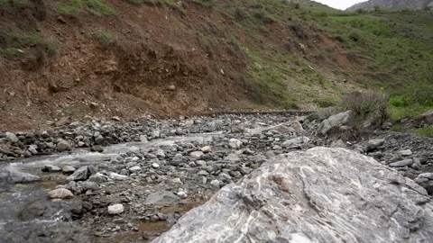 Cold water flow in river Stock Footage 245901327