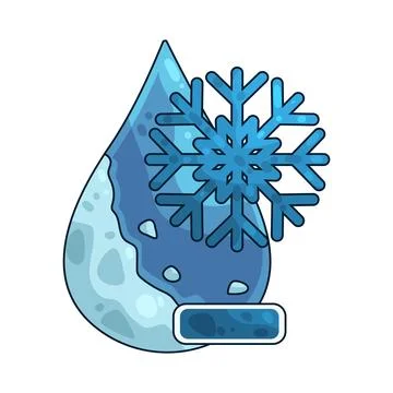 Cold water illustration Stock Illustration