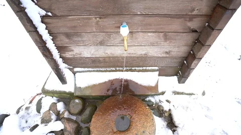 Cold water tap Stock Footage 103078928