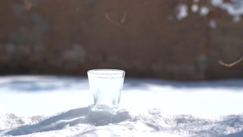 Cold water in winter Video stock 169258652