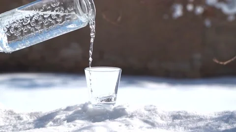 Cold water in winter Video stock 169258715