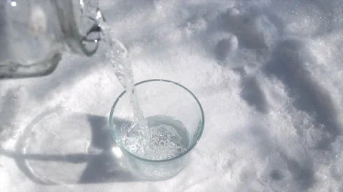Cold water in winter Stock Footage 169258840