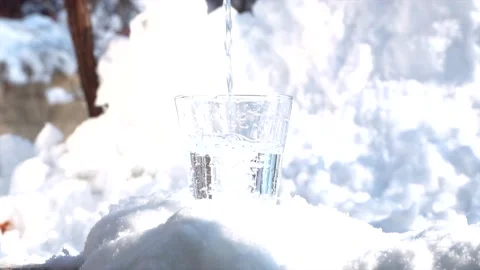 Cold water in winter Video stock 169258944