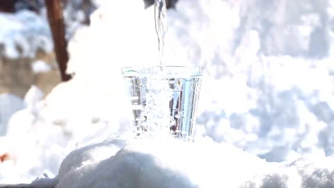 Cold water in winter Video stock 169258947