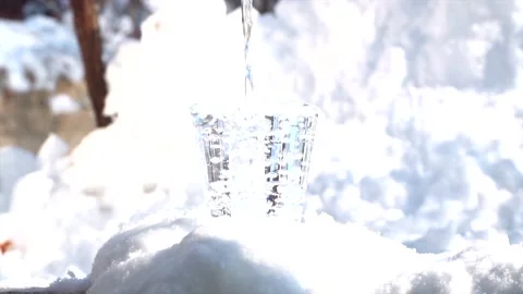 Cold water in winter Video stock 169259072