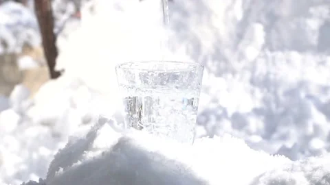 Cold water in winter Video stock 169259172