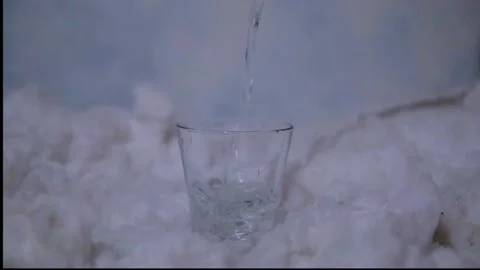 Cold water in winter Stock Footage 169548730