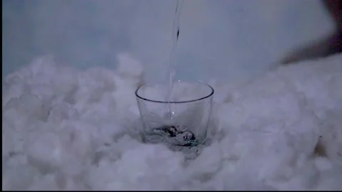 Cold water in winter Stock Footage 169549346