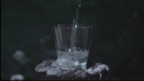 Cold water in winter Stock Footage 169550196