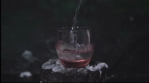 Cold water in winter Stock Footage 169550469