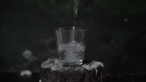 Cold water in winter Stock Footage 169550476