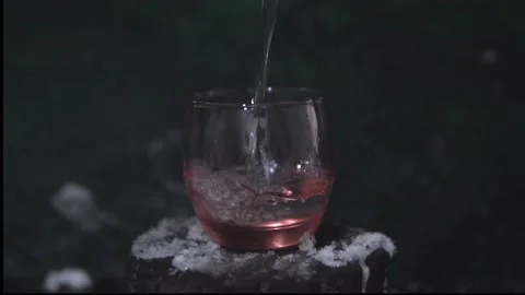 Cold water in winter Stock Footage 169550556