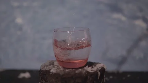 Cold water in winter Stock Footage 169550732