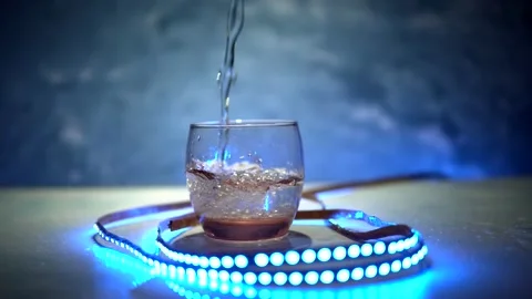 Cold water in winter Stock Footage 169668596