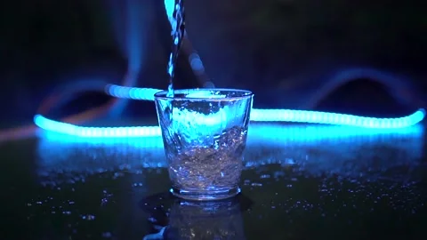 Cold water in winter Stock Footage 169669255