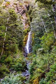 A Cold Waterfall FLows Foto stock