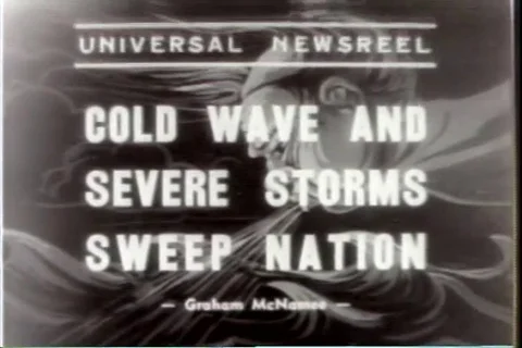 Cold Wave and Severe Storms Sweep Nation 1939 archival footage Stock Footage 124564683