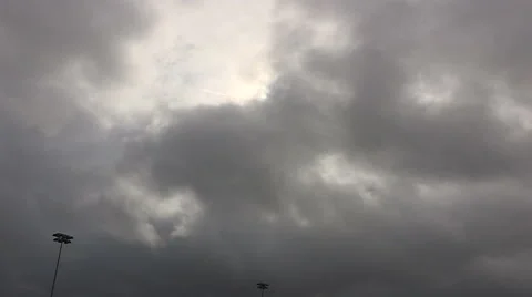 Cold wet rain high wind at college university ultimate frisbee sports event Stock Footage 48983650
