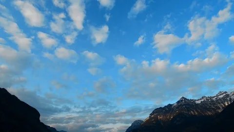 Cold winter day on a mountain lake. Stock Footage 73590575