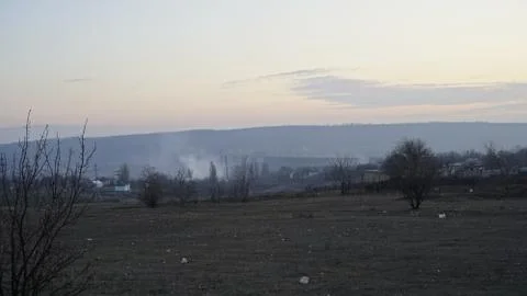 Cold winter evening Stock Photos