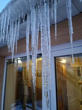 Cold winter, ice formation Photos
