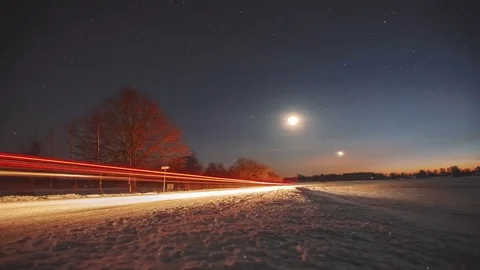 Cold winter landscape Stock Footage 76569036