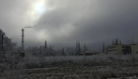 The cold winter Foto stock