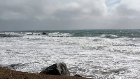 Cold Winter Seas Stock Footage 96085963