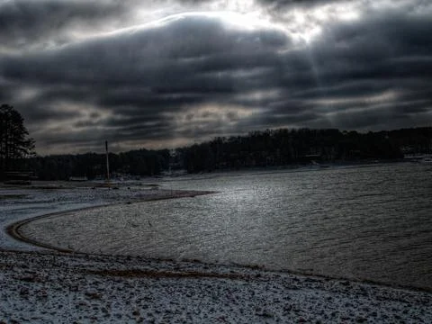 Cold Winter Water 스톡 사진