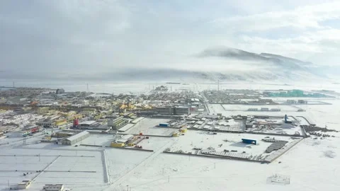 Cold winter in western china Stock Footage 243025779
