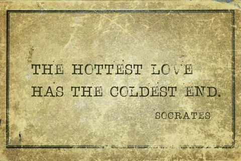 Coldest end Socrates 库存插图