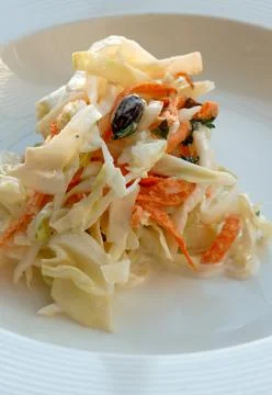 Cole slaw Stockfoto's