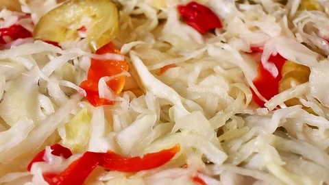 Coleslaw european version Stock Footage 97248112