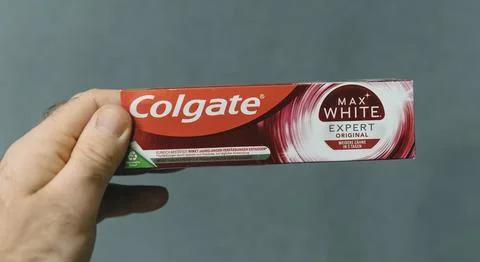 Colgate Max White Expert Toothpaste Stock Photos