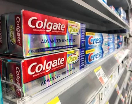 Colgate toothpaste Stock Photos