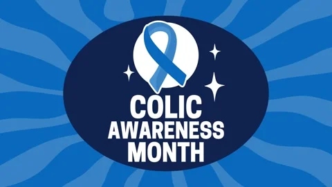 Colic awareness month for better colic prevention Video stock 343906678