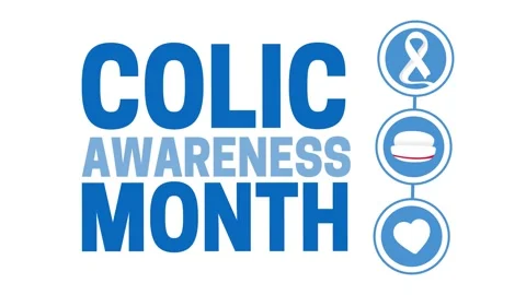 Colic awareness month for better colic prevention Video stock 343906709