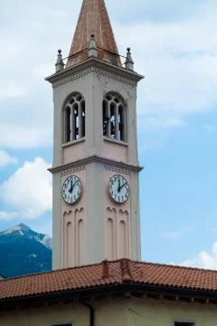 Colico Bell Tower Stock Photos
