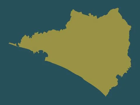 Colima, Mexico. Solid color shape 库存插图