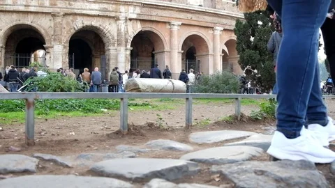 Coliseum crowd People Walking 3 Stock Footage 82969987